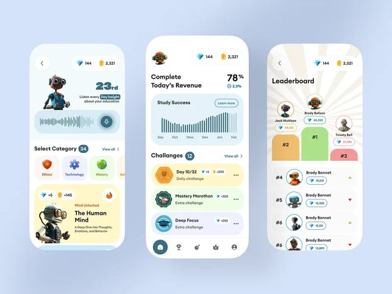 تطبيقات التعليم والتعلم — تصميم #981