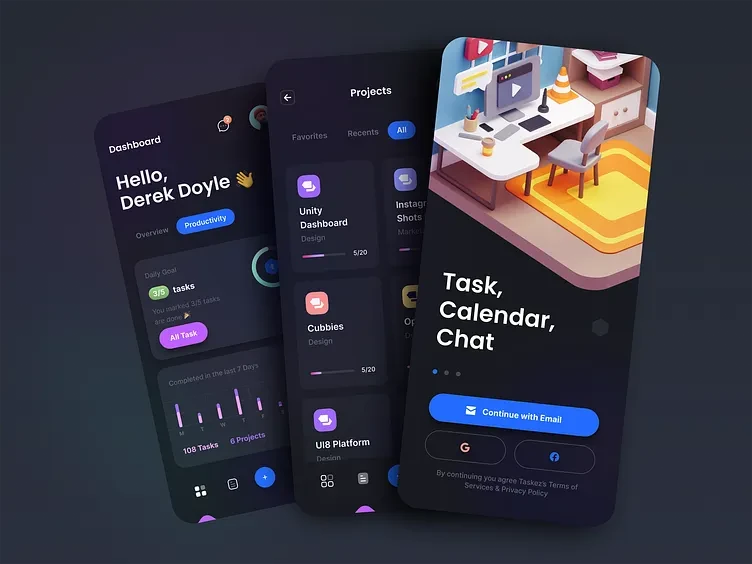 تطبيقات الإنتاجية — تصميم #1354
