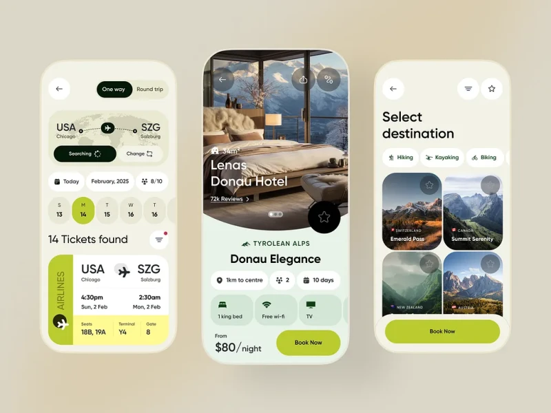 تطبيقات السفر والمواصلات — تصميم #1451