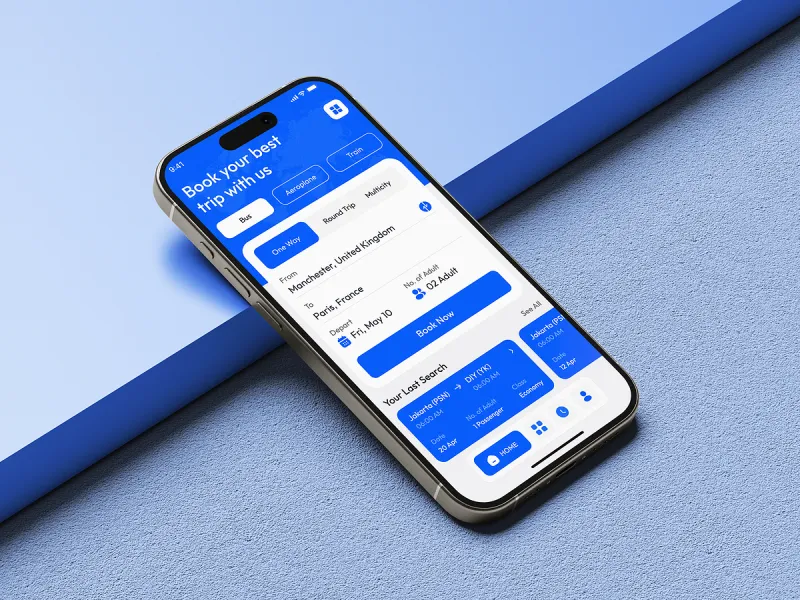 تطبيقات السفر والمواصلات — تصميم #1758