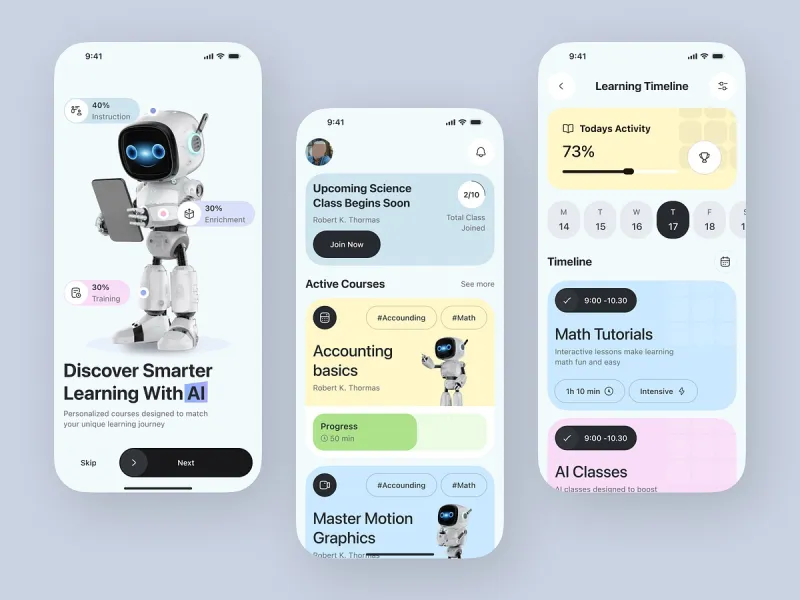 تطبيقات التعليم والتعلم — تصميم #2287