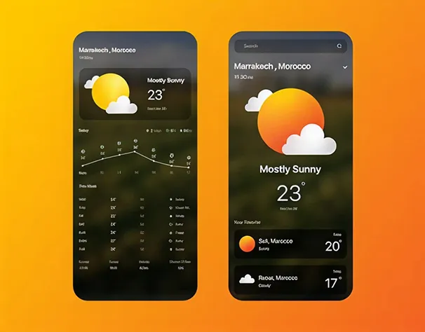 تطبيقات الطقس والأخبار — تصميم #2565