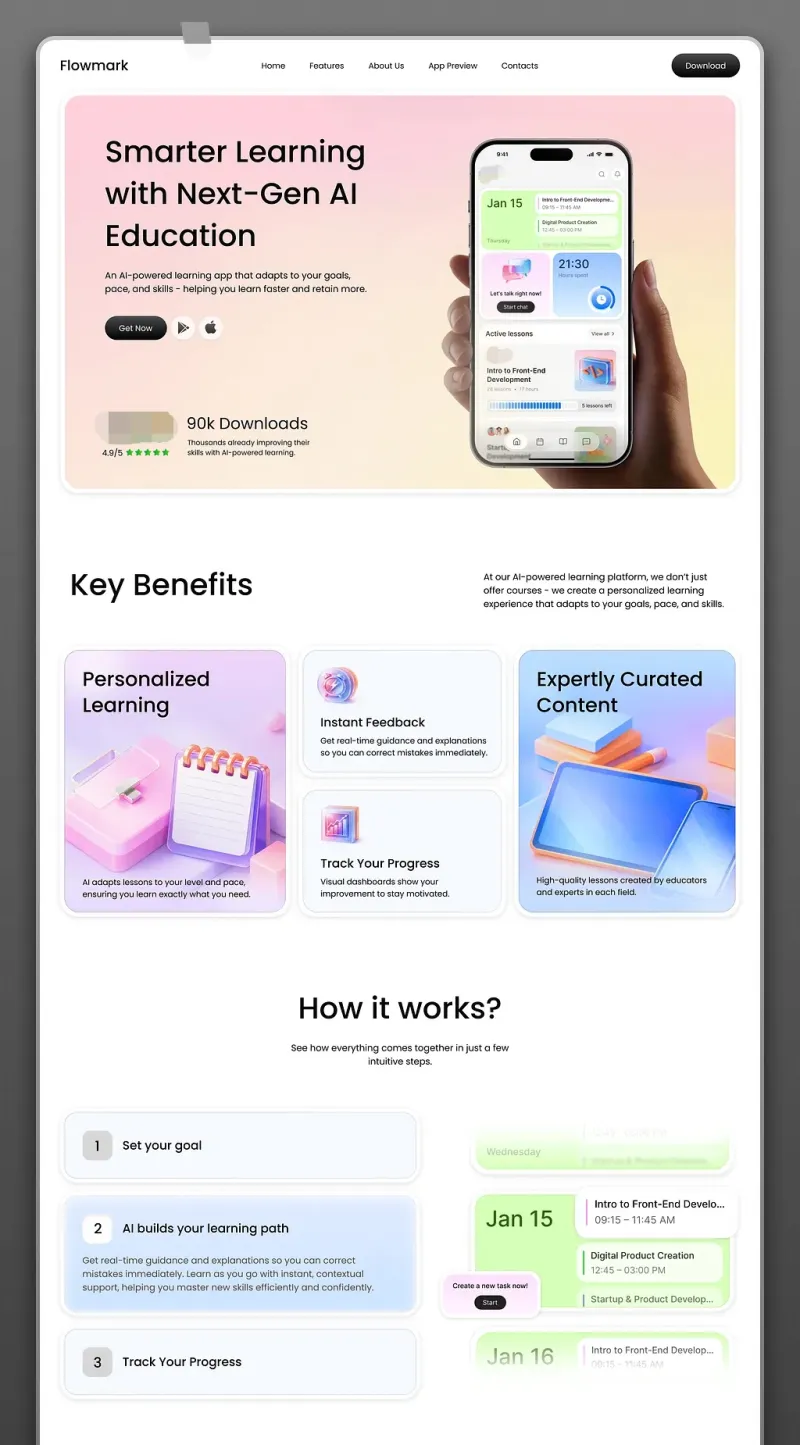 المواقع التعليمية — تصميم #3184