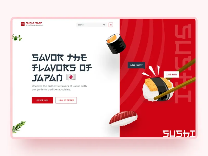 مواقع الطعام والمطاعم — تصميم #3302