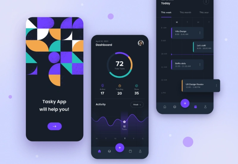 تطبيقات الطقس والأخبار — تصميم #317